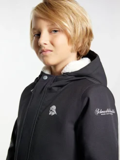 Schmuddelwedda Jungs Anorak + Tagesrucksack - SET in schwarz