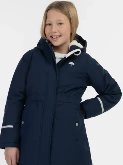 Schmuddelwedda Mädels Anorak + Tagesrucksack - SET in blau