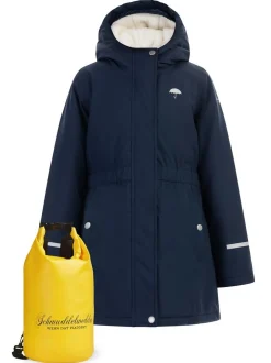 Schmuddelwedda Mädels Anorak + Tagesrucksack - SET in blau
