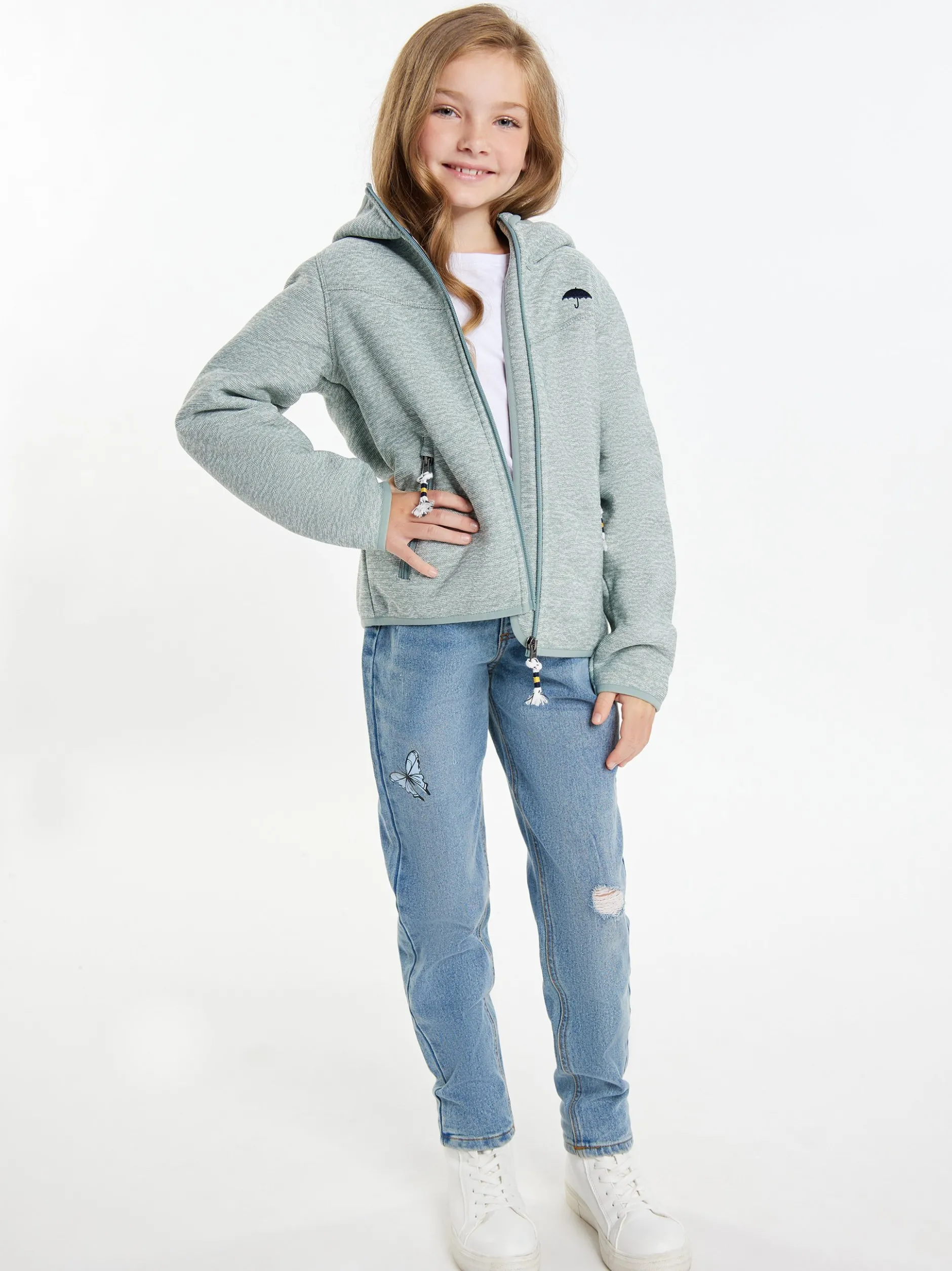 Schmuddelwedda Mädels Blouson + Tagesrucksack - SET in mint
