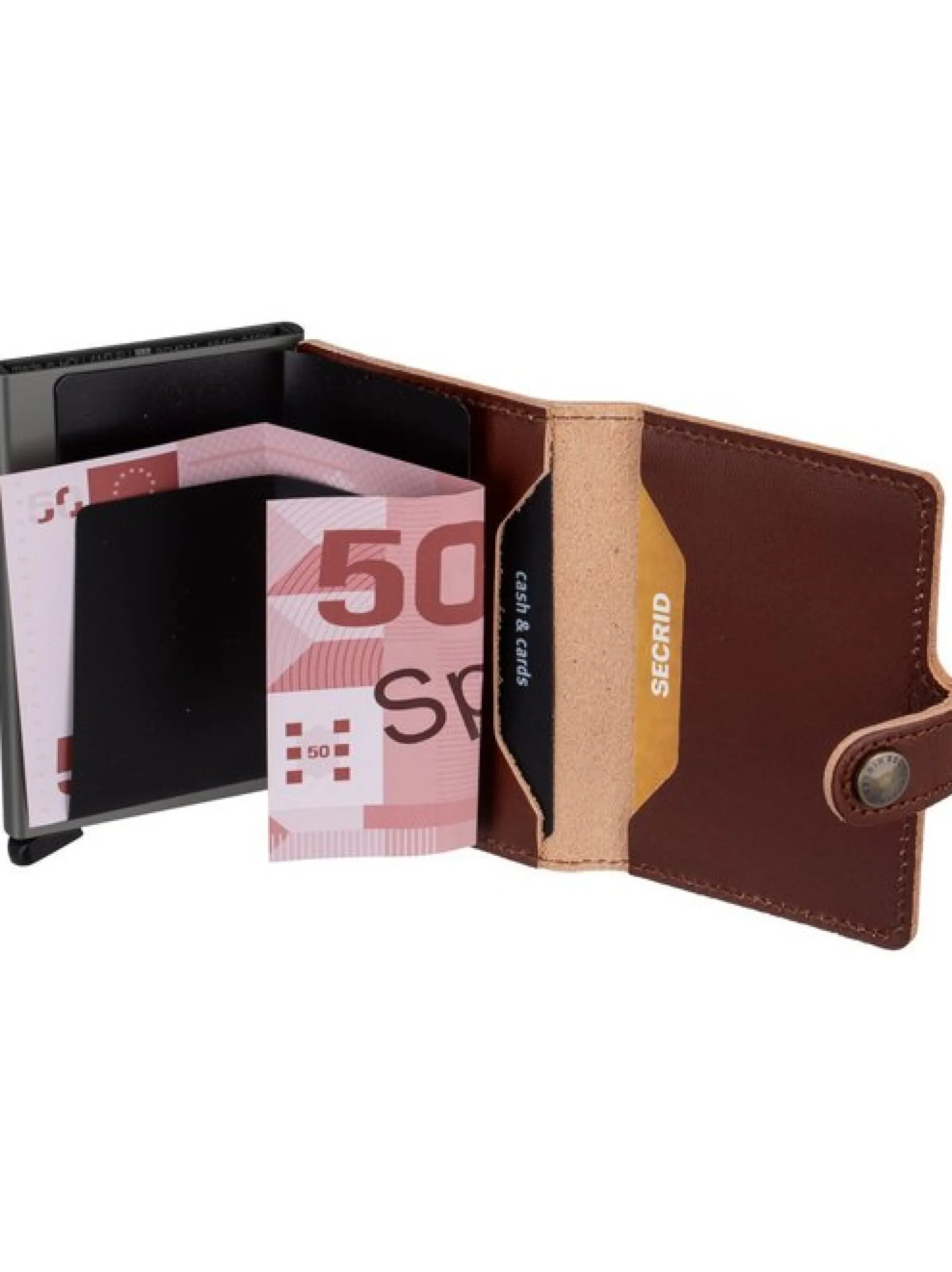 Secrid Unisex Geldbörse - Miniwallet Texano in braun
