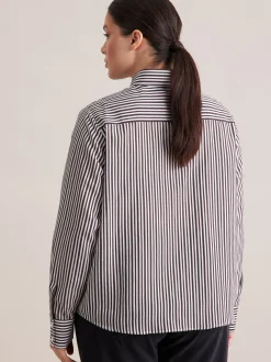 Seidensticker Damen Ausgestellte Bluse - Curvy in braun