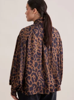 Seidensticker Damen Ausgestellte Bluse - Curvy in braun