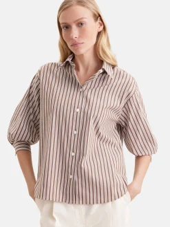 Seidensticker Damen Hemdbluse - Oversized Fit in braun