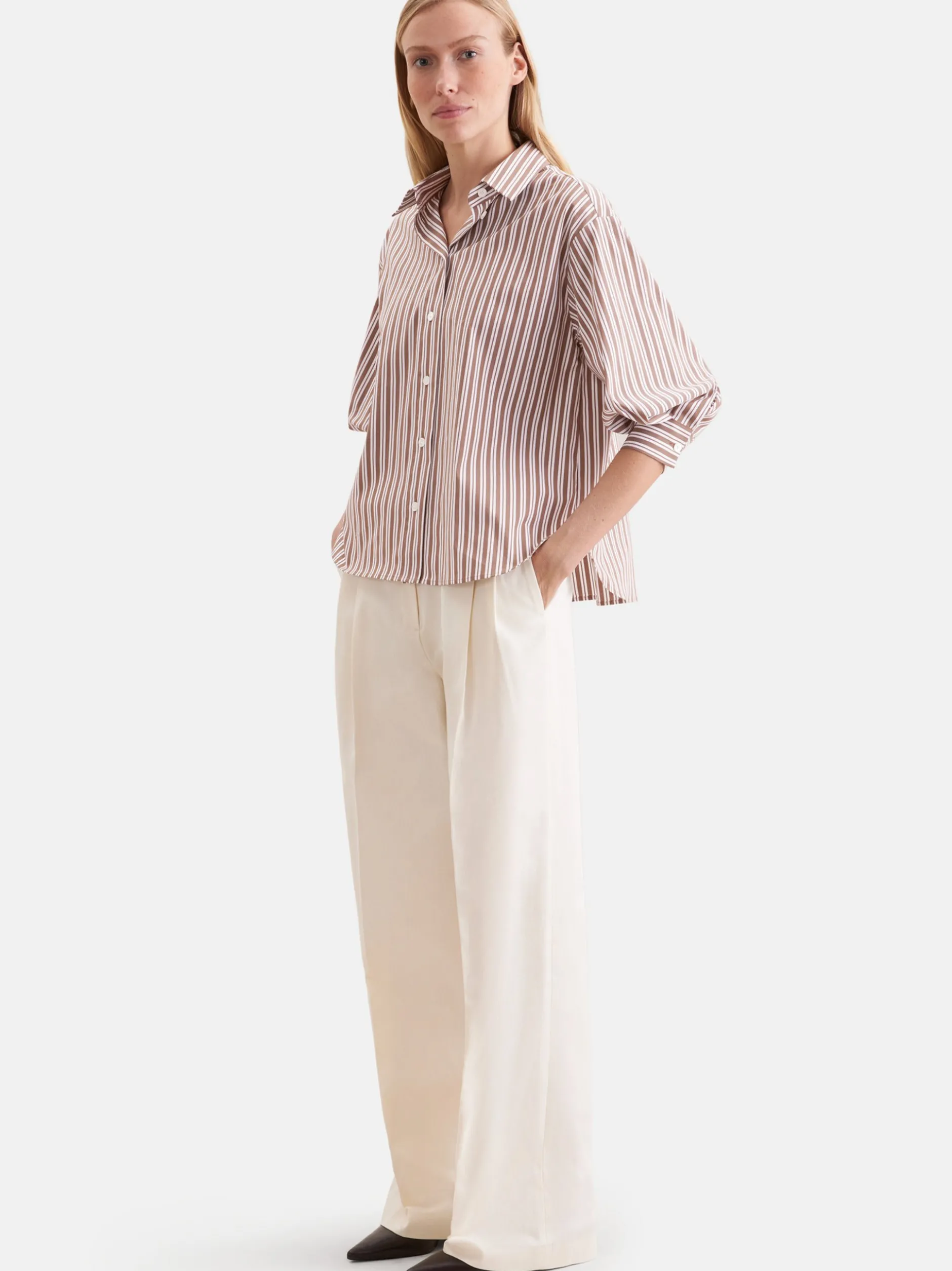 Seidensticker Damen Hemdbluse - Oversized Fit in braun
