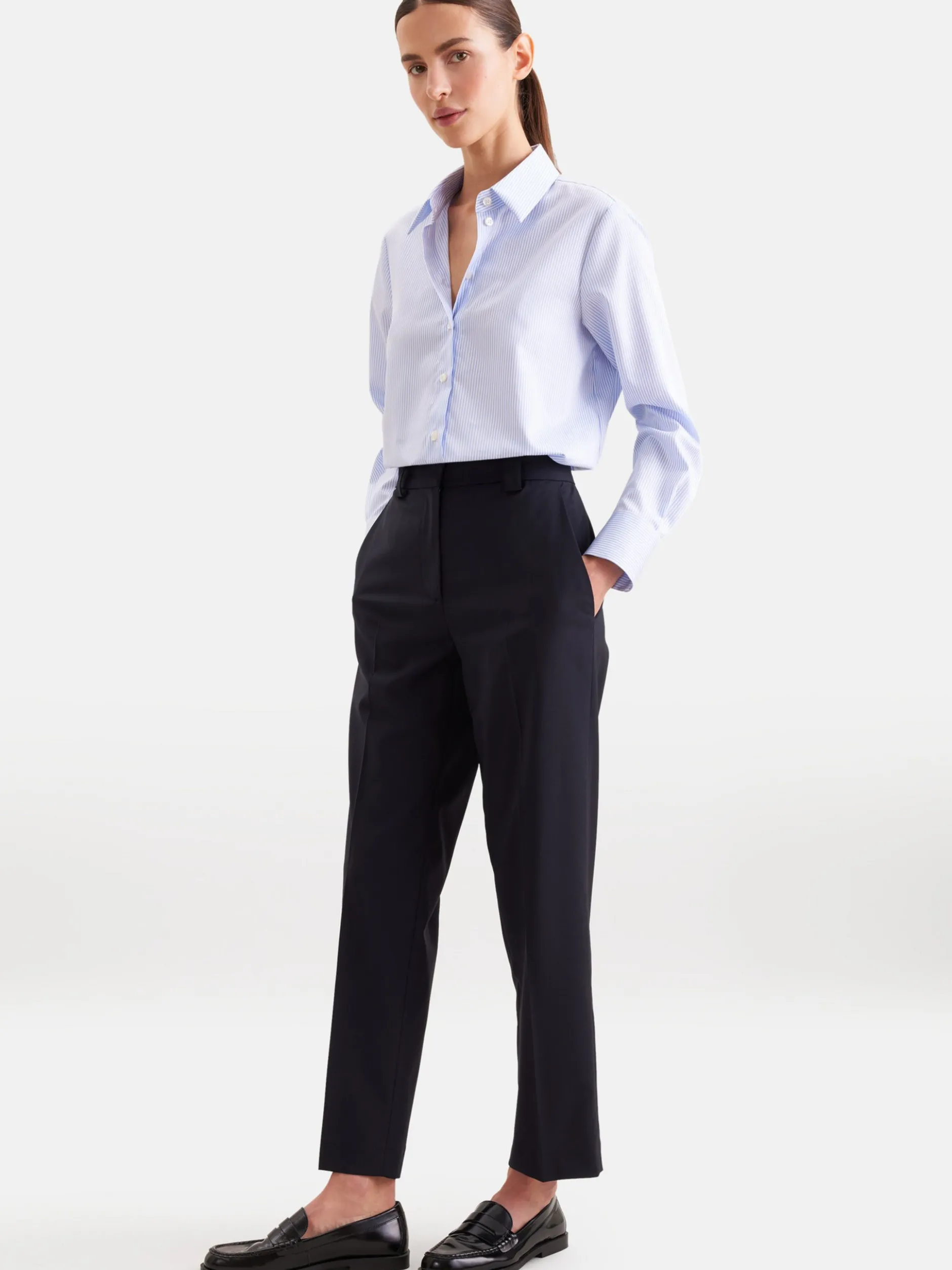 Seidensticker Damen Hemdbluse - Regular Fit in blau