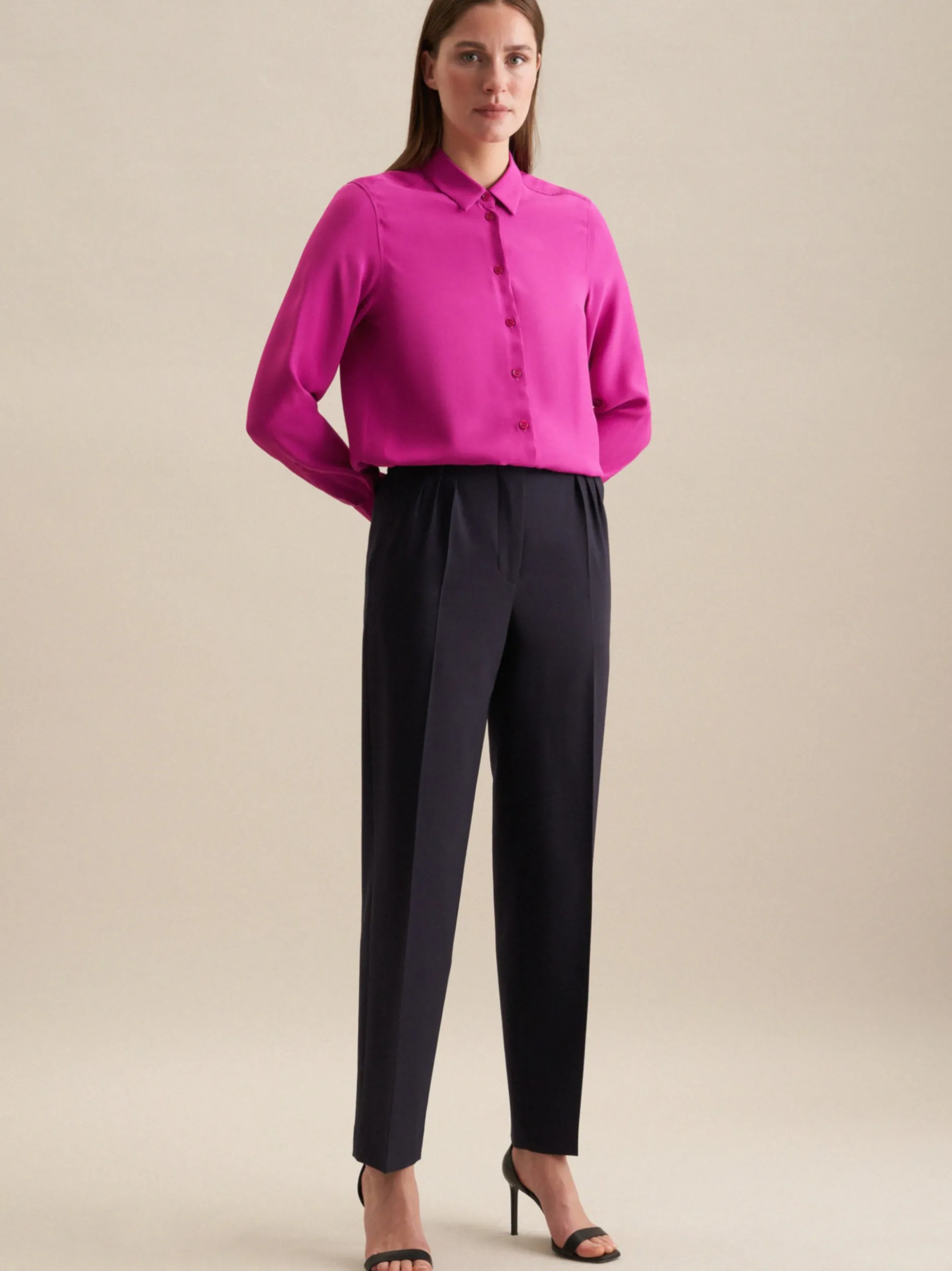 Seidensticker Damen Hemdbluse - Regular Fit in fuchsia