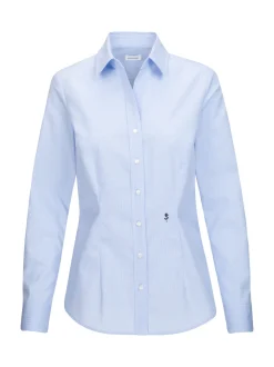 Seidensticker Damen Hemdbluse - Slim Fit in blau