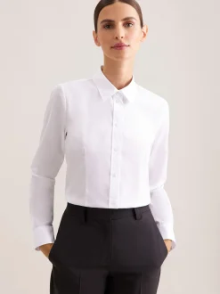 Seidensticker Damen Klassische Bluse - Regular Fit in weiß