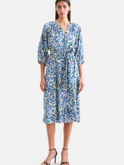 Seidensticker Damen Kleid - Regular Fit in türkis