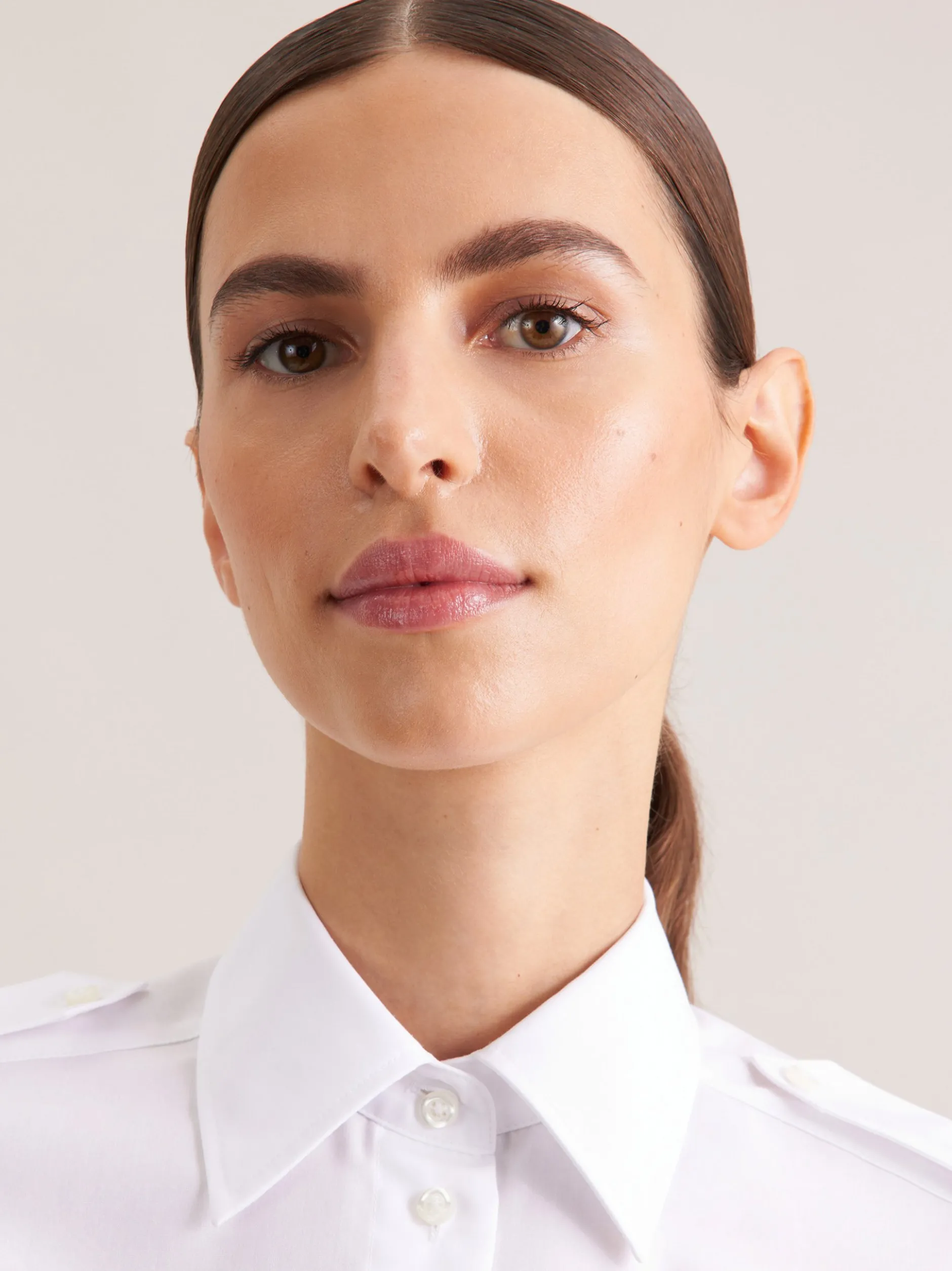 Seidensticker Damen Pilotenbluse - Slim Fit in weiß