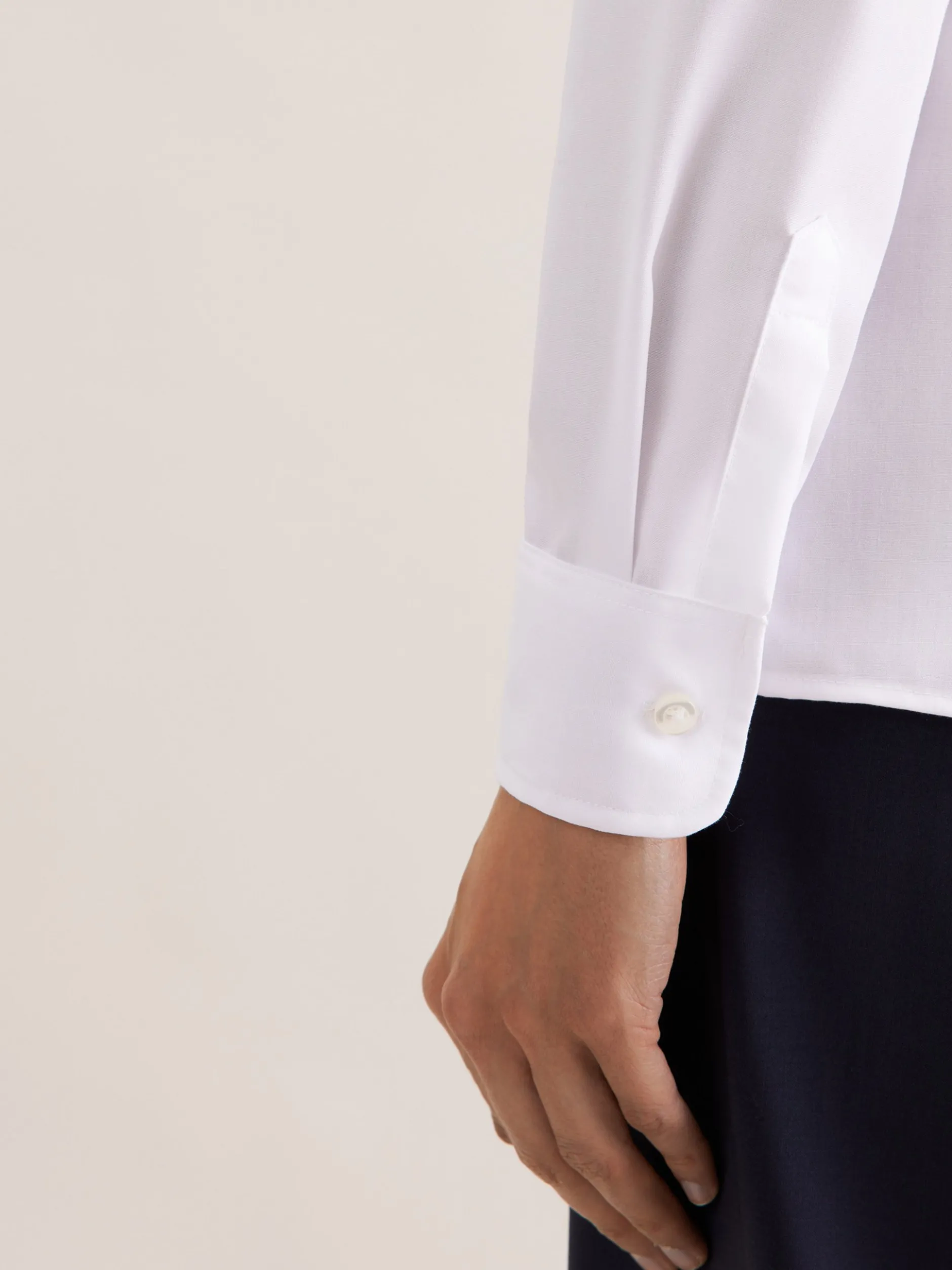 Seidensticker Damen Pilotenbluse - Slim Fit in weiß