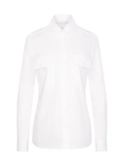 Seidensticker Damen Pilotenbluse - Slim Fit in weiß