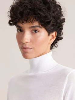 Seidensticker Damen Pullover - Slim Fit in weiß