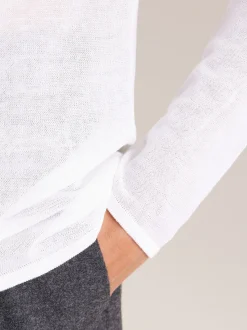 Seidensticker Damen Pullover - Slim Fit in weiß