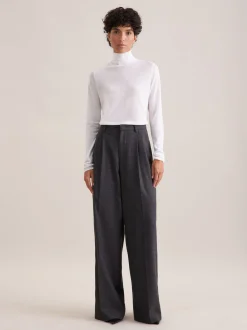 Seidensticker Damen Pullover - Slim Fit in weiß