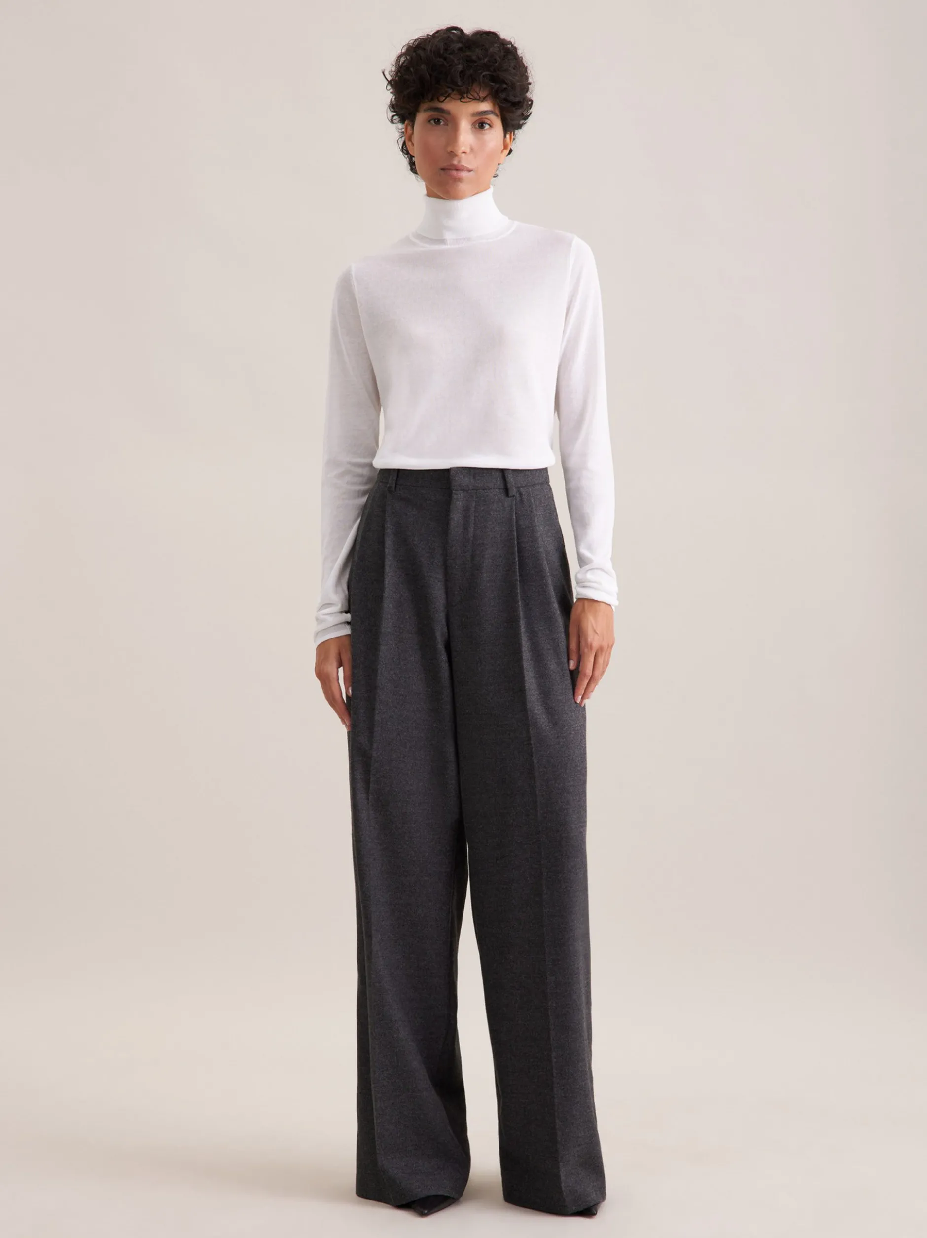 Seidensticker Damen Pullover - Slim Fit in weiß