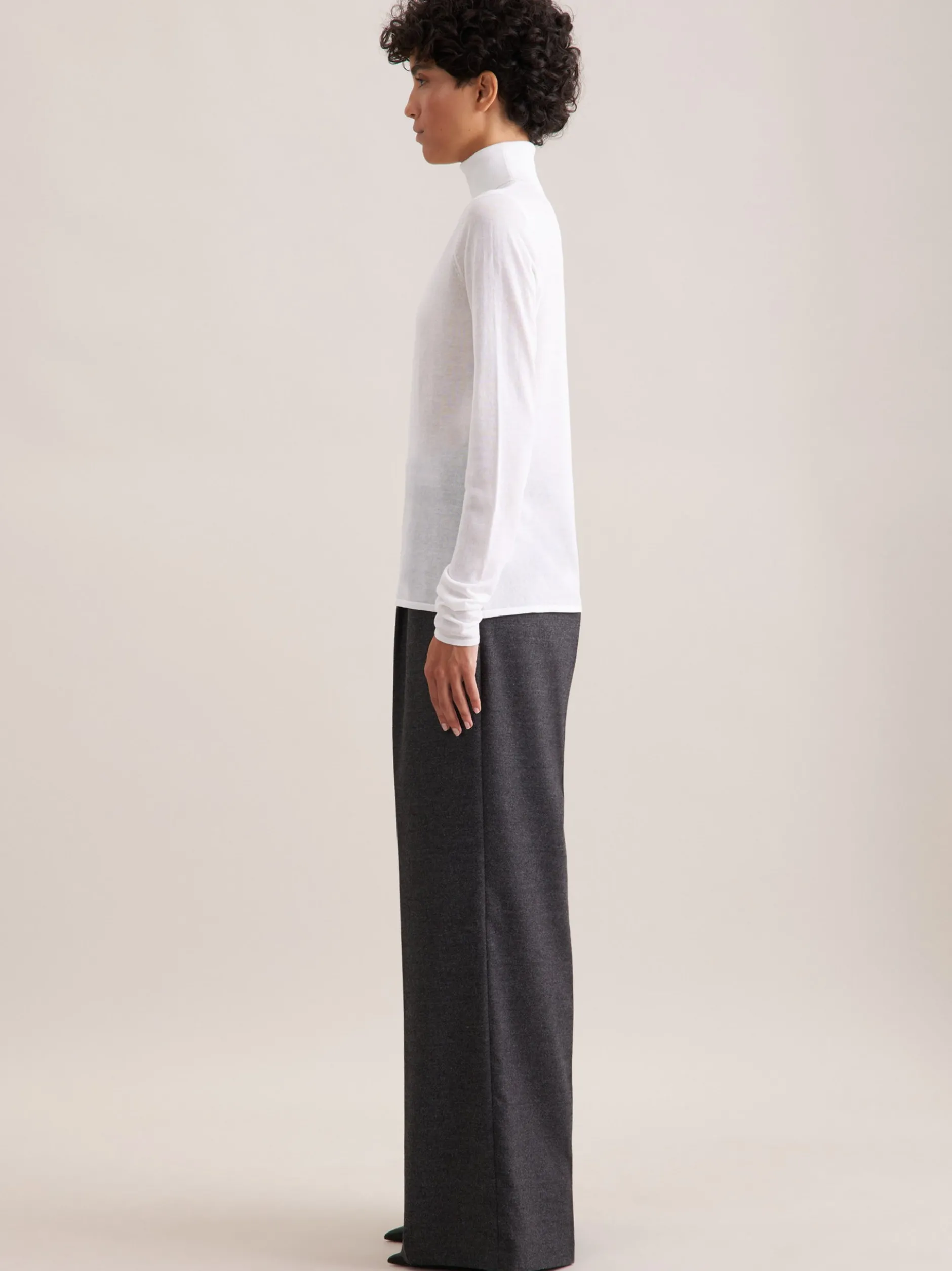 Seidensticker Damen Pullover - Slim Fit in weiß