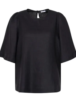 Seidensticker Damen Schlupfbluse - Regular Fit in schwarz