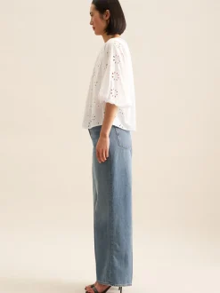 Seidensticker Damen Shirtbluse - Regular Fit in weiß