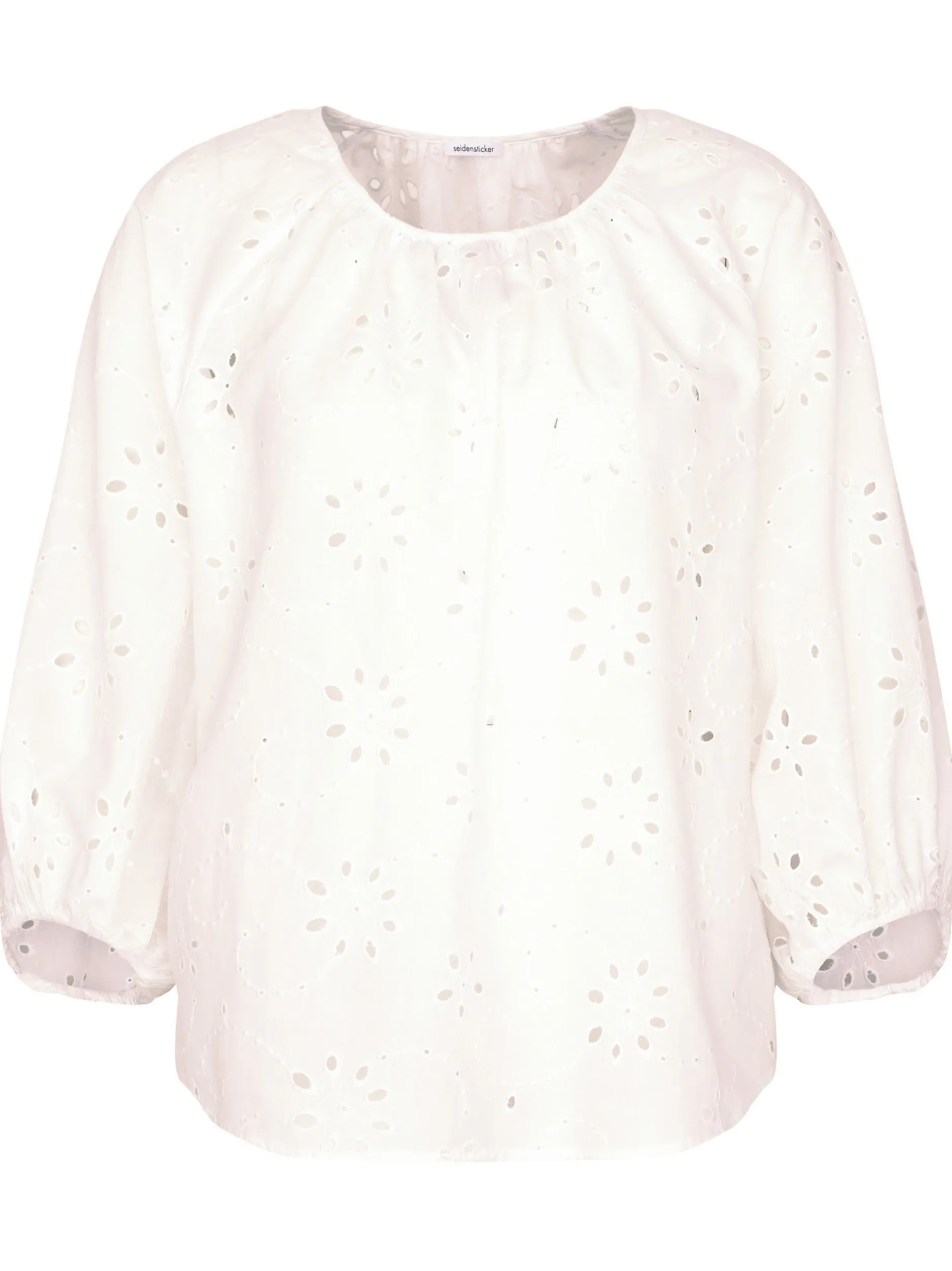 Seidensticker Damen Shirtbluse - Regular Fit in weiß