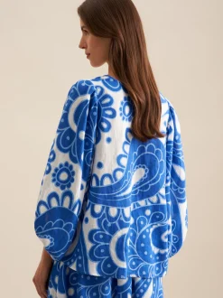 Seidensticker Damen Shirt - Regular Fit in blau