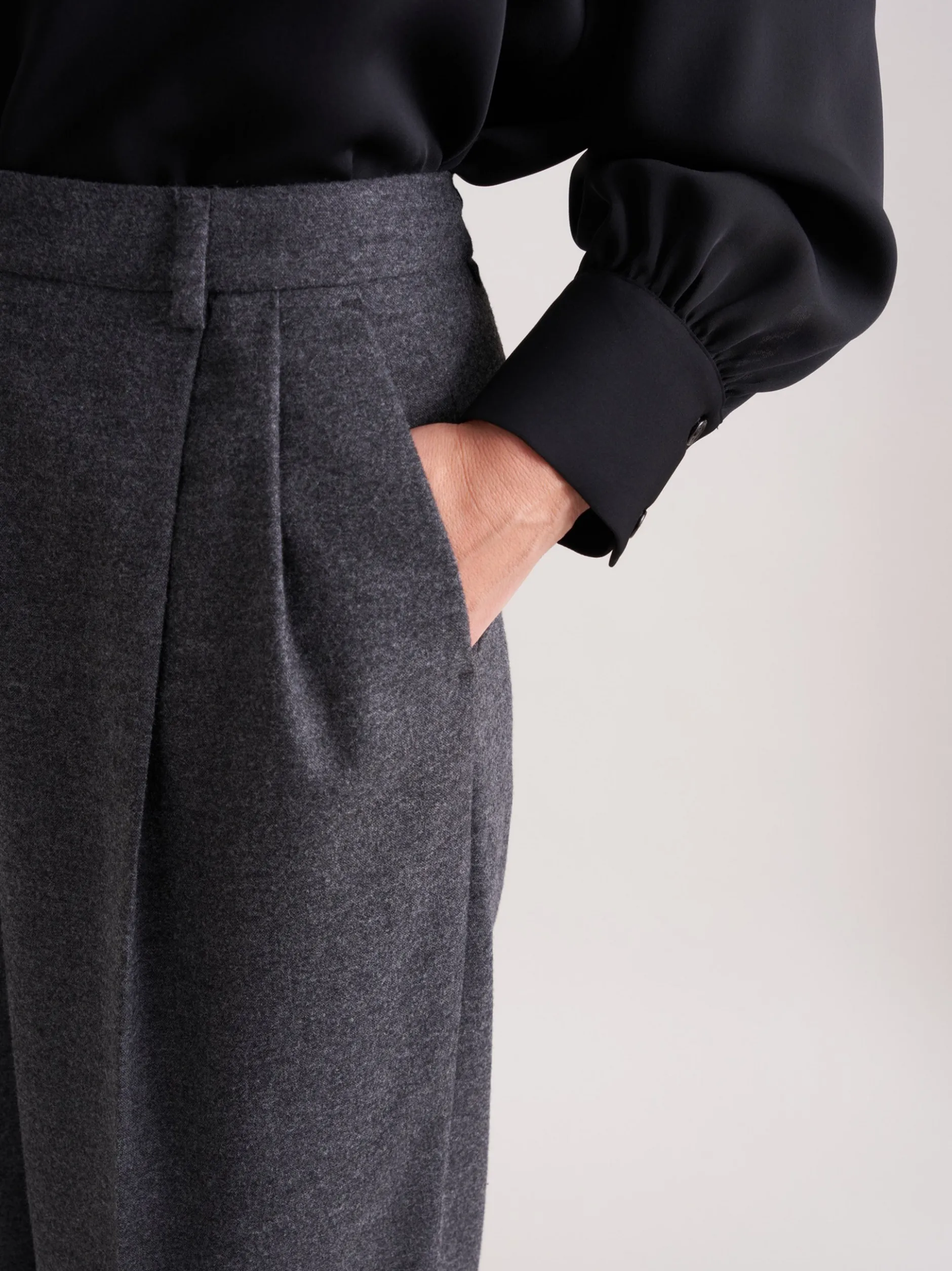 Seidensticker Damen Stoffhose - Regular Fit in anthrazit