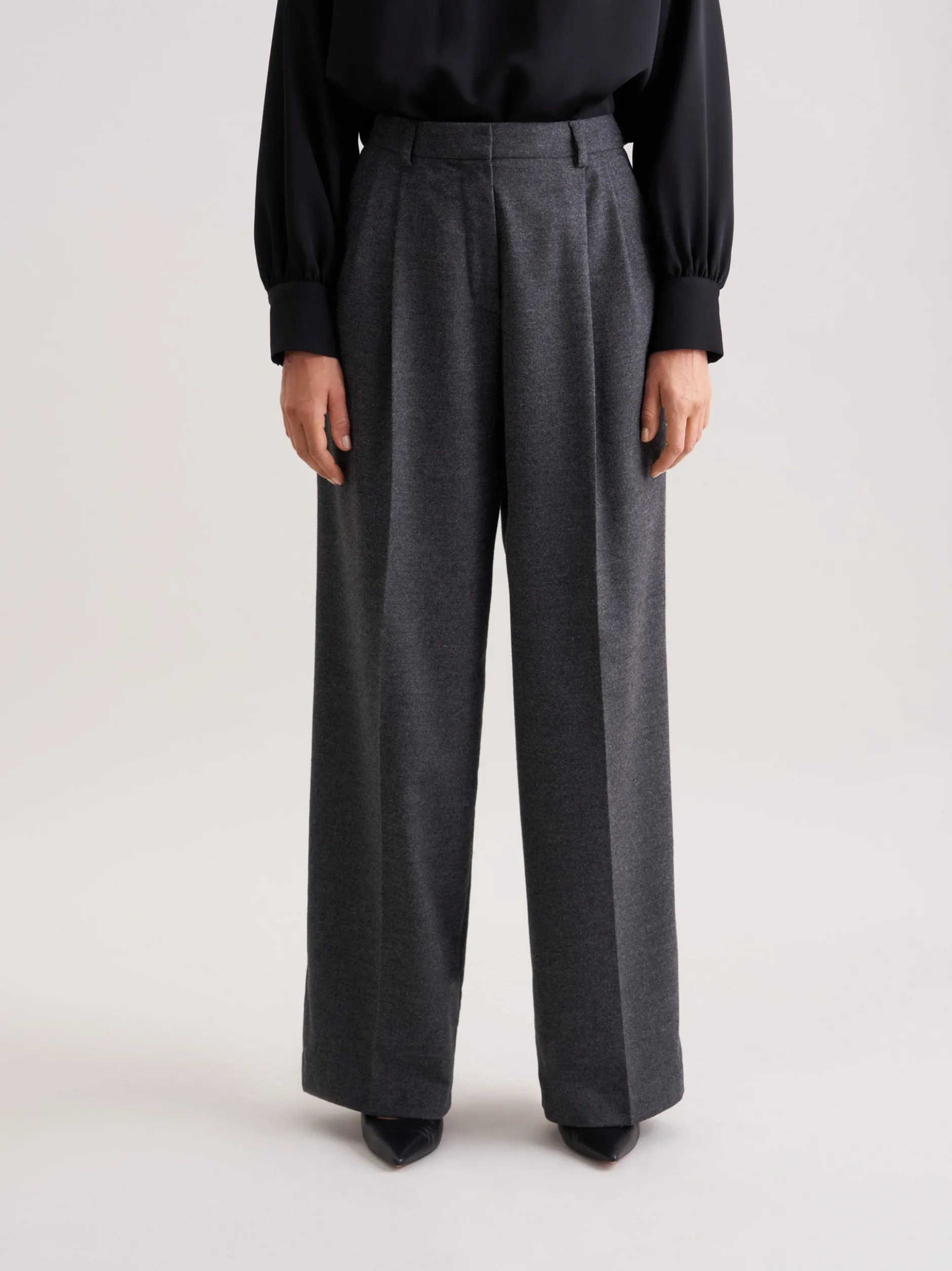 Seidensticker Damen Stoffhose - Regular Fit in anthrazit