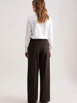Seidensticker Damen Stoffhose - Regular Fit in braun