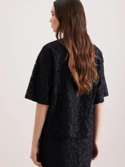 Seidensticker Damen T-Shirt - Relaxed Fit in schwarz