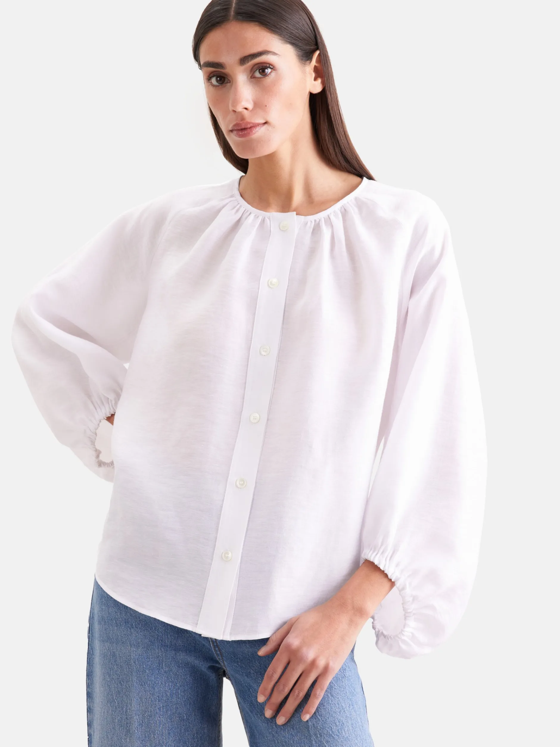 Seidensticker Damen Tunika - Regular Fit in weiß