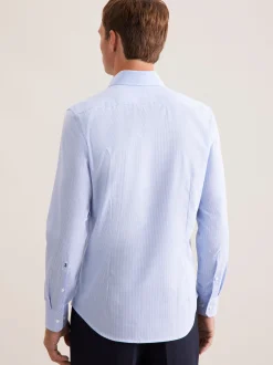 Seidensticker Herren Business Hemd - Slim Fit in blau