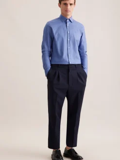 Seidensticker Herren Business Hemd - Shaped Fit in blau