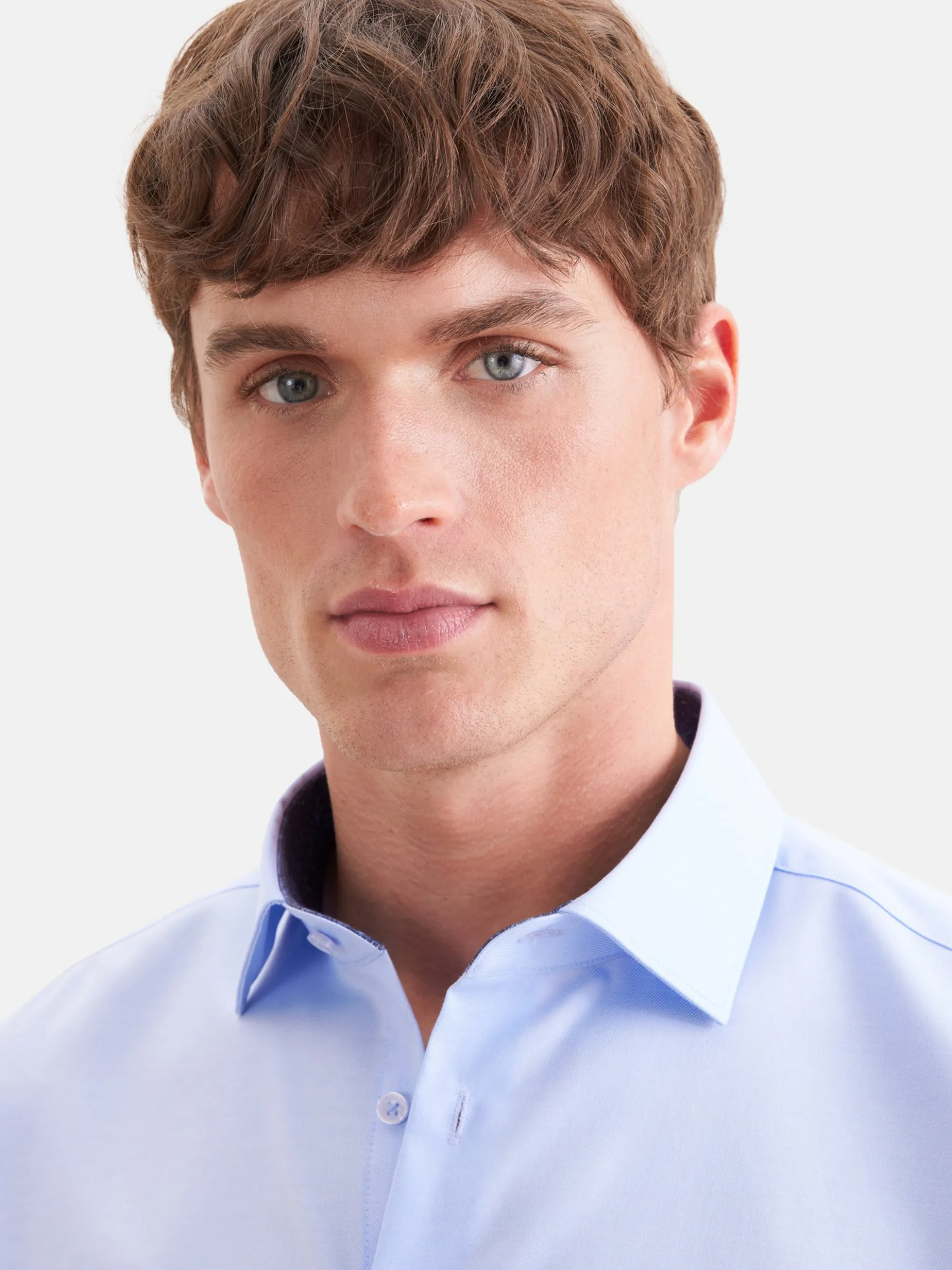Seidensticker Herren Business Hemd - Shaped Fit in blau