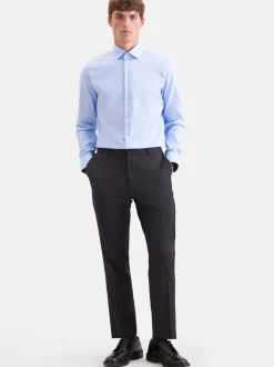 Seidensticker Herren Business Hemd - Shaped Fit in blau