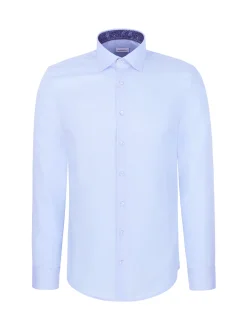 Seidensticker Herren Business Hemd - Shaped Fit in blau