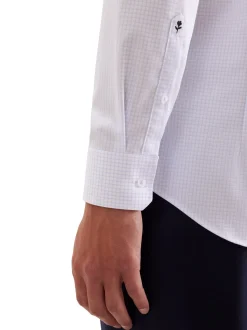 Seidensticker Herren Business Hemd - Shaped Fit in weiß hellblau