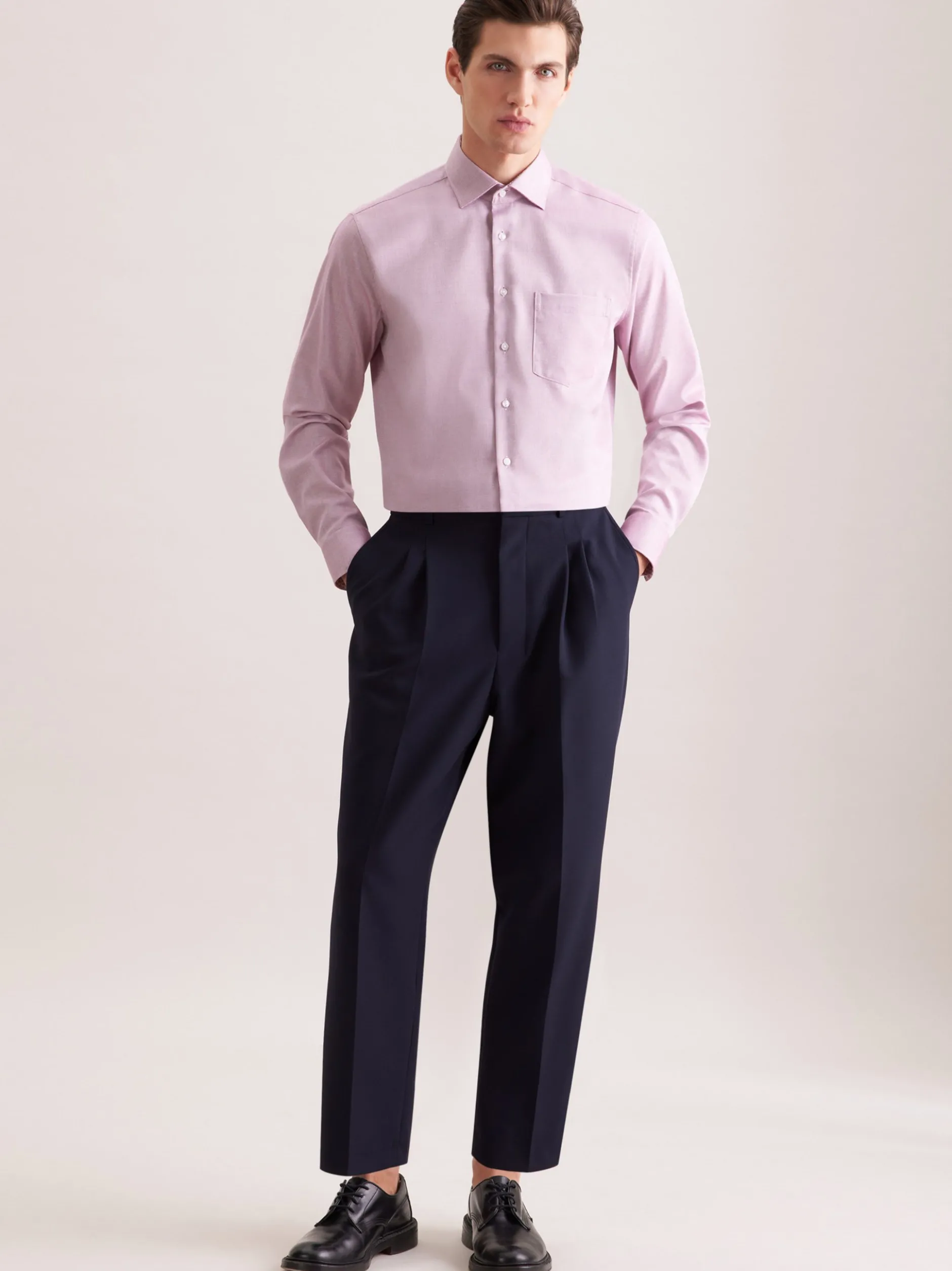 Seidensticker Herren Business Hemd - Regular Fit in fuchsia