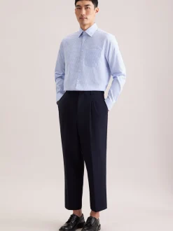 Seidensticker Herren Business Hemd - Comfort Fit in blau