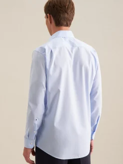 Seidensticker Herren Business Hemd - Comfort Fit in blau