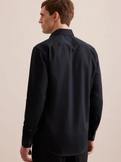 Seidensticker Herren Business Hemd - Comfort Fit in schwarz