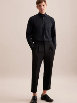 Seidensticker Herren Business Hemd - Comfort Fit in schwarz