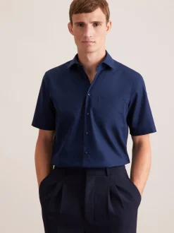 Seidensticker Herren Business Hemd - Regular Fit in blau