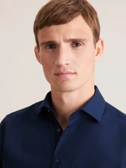 Seidensticker Herren Business Hemd - Regular Fit in blau