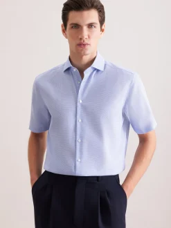 Seidensticker Herren Business Hemd - Regular Fit in blau