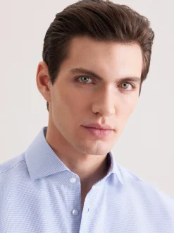 Seidensticker Herren Business Hemd - Regular Fit in blau