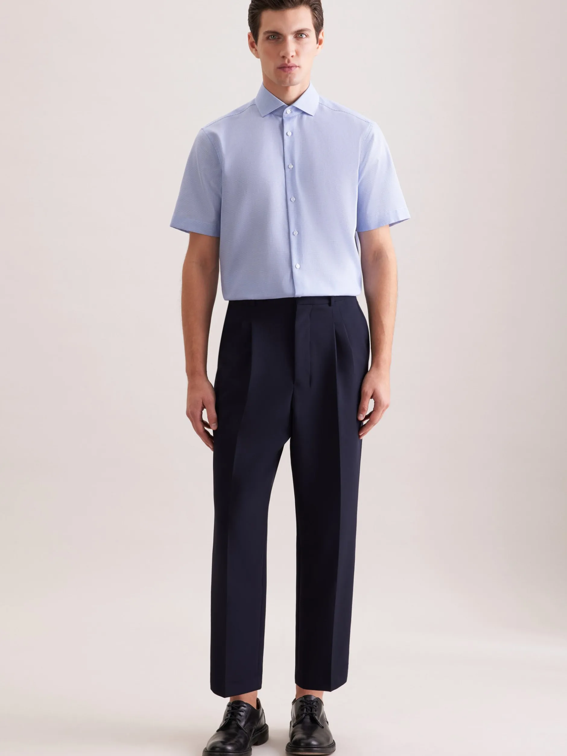 Seidensticker Herren Business Hemd - Regular Fit in blau