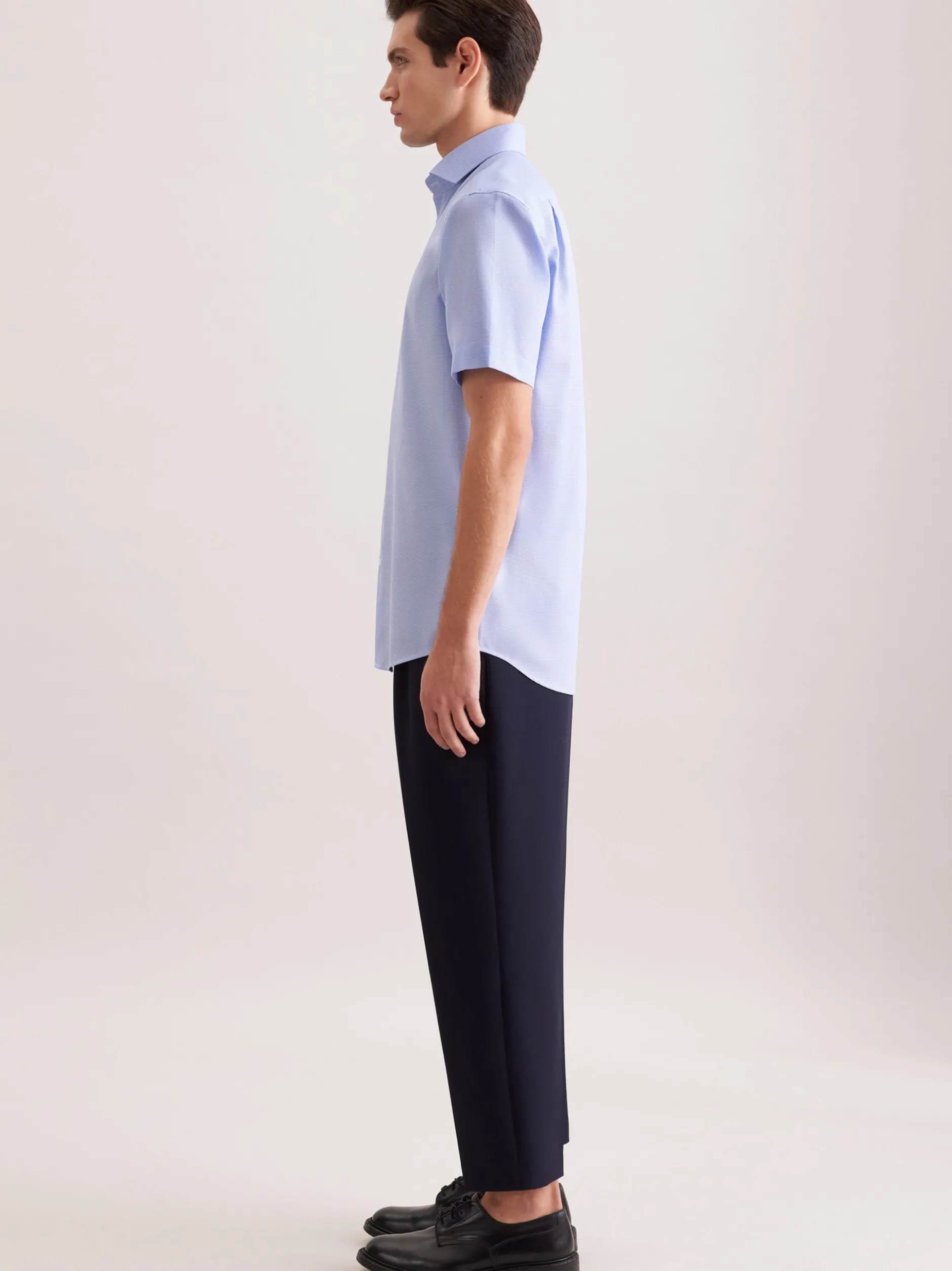 Seidensticker Herren Business Hemd - Regular Fit in blau