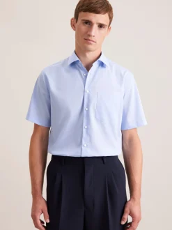 Seidensticker Herren Business Hemd - Regular Fit in blau
