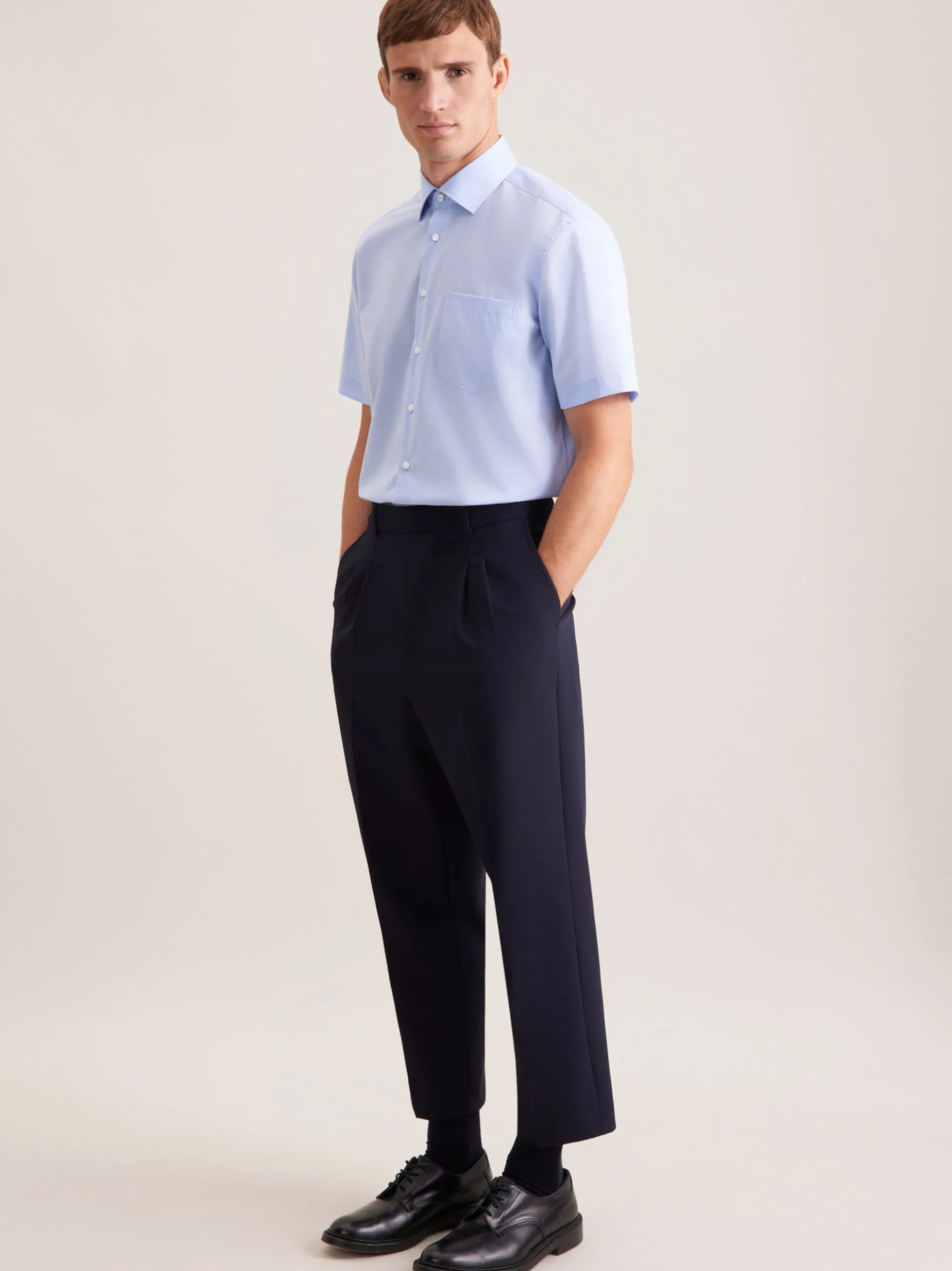 Seidensticker Herren Business Hemd - Regular Fit in blau